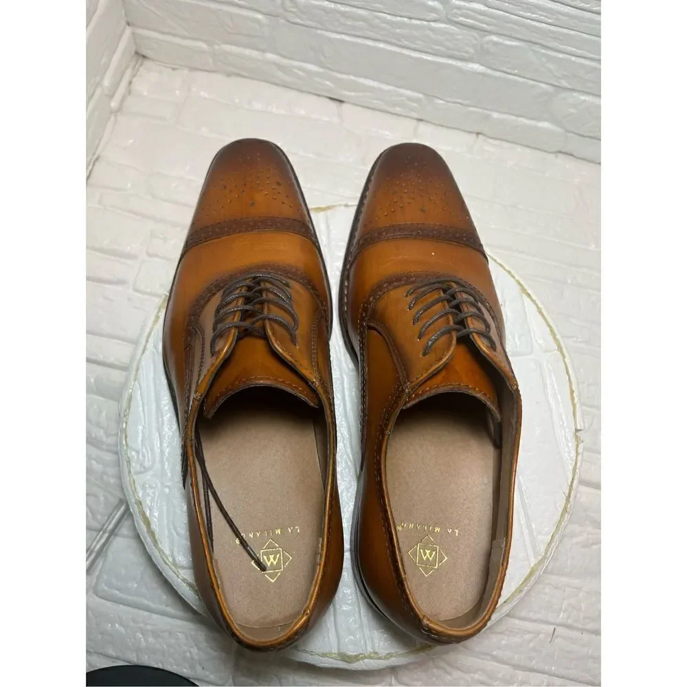LA MILANO CAP TOE LACED UP OXFORD